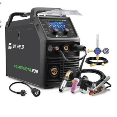 BT Weld X4 PRO MSTA 235 4-in-1 MIG/AC DC TIG/MMA Inverter Welder 240V | 235A | 659235