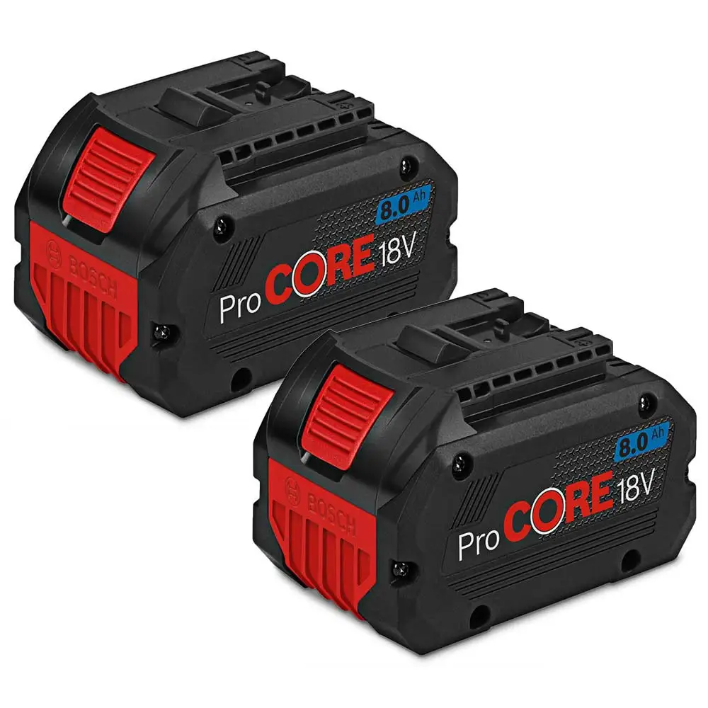 Bosch 2 x Bosch 18V 8.0Ah ProCore Li-Ion Battery 8 Amp
