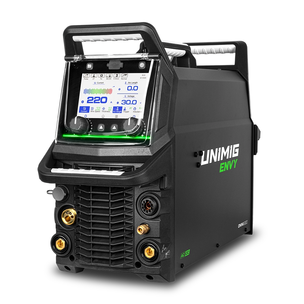 UNIMIG Envy Omni 220 AC/DC Multi Mig/Tig/Stick Welder + Plasma Cutter U11596