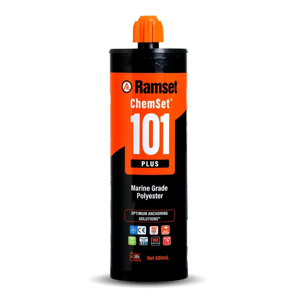 Ramset ChemSet 101 PLUS 600ml Chemical Anchor Adhesive – Threaded Rod & Starter Bar Fixing