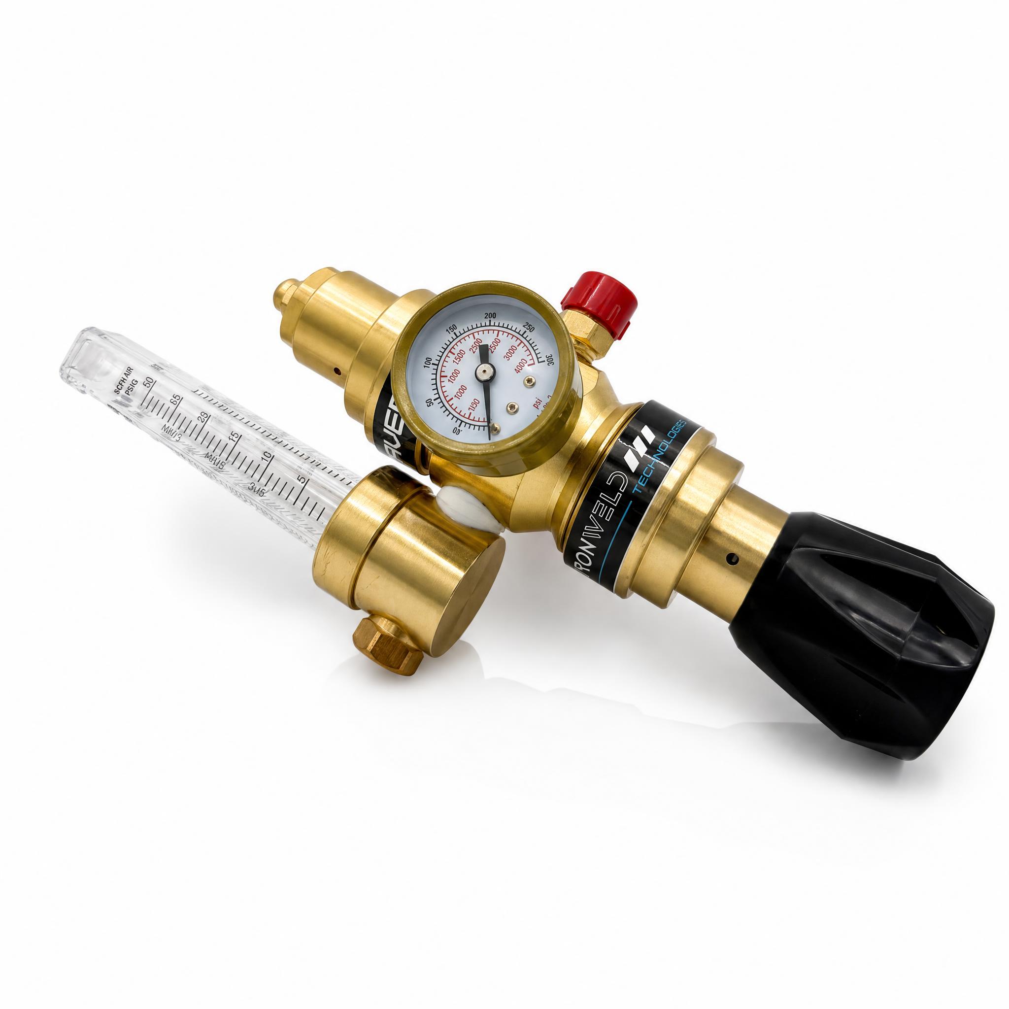 IRONWELD Solid Brass Argon Dual Stage Regulator IW6013 — image 1