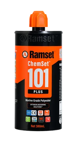 Ramset ChemSet 101 PLUS 380ml Chemical Anchor Adhesive – Threaded Rod & Starter Bar Fixing