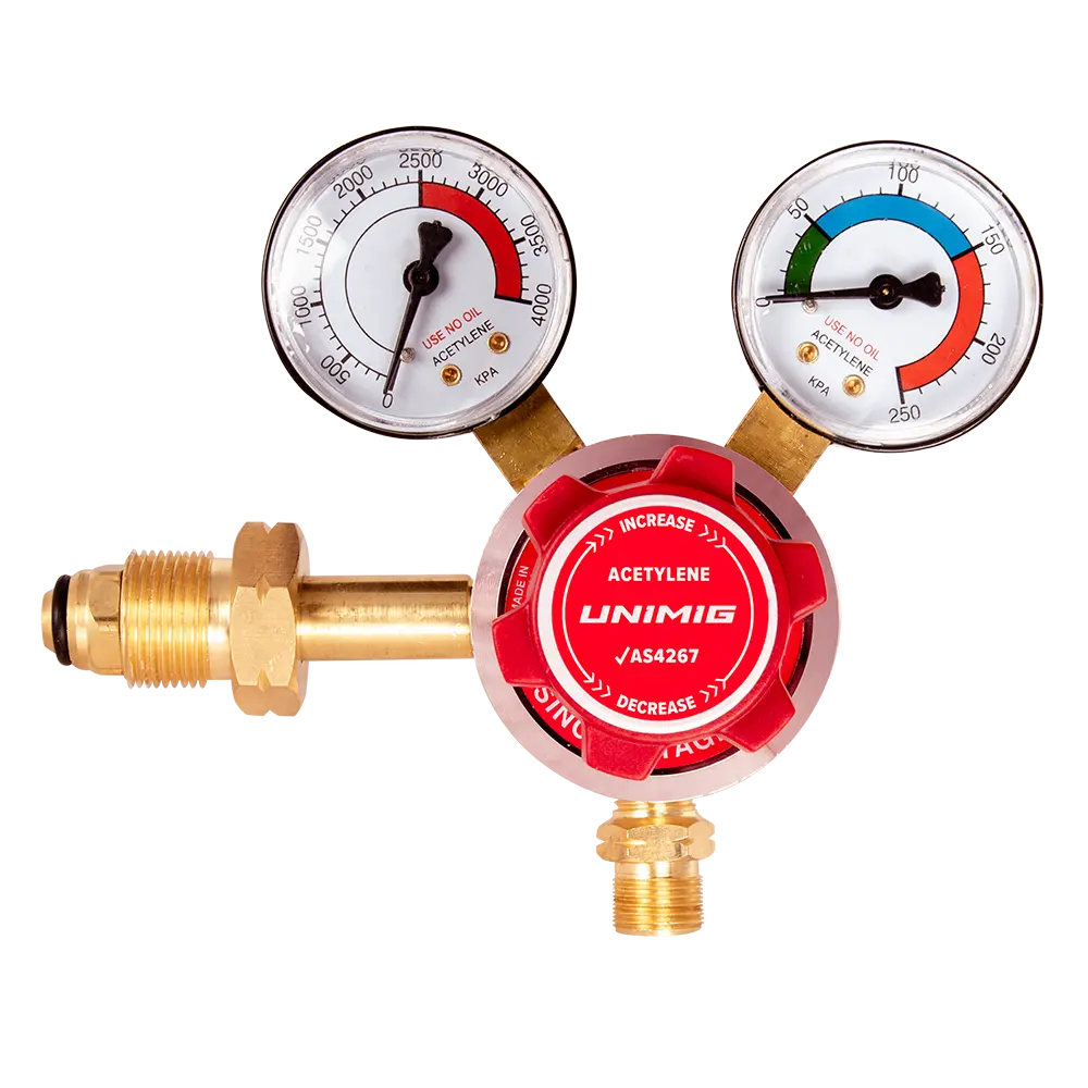 UNIMIG Acetylene Regulator Side Inlet SEACETREG | Electroweld