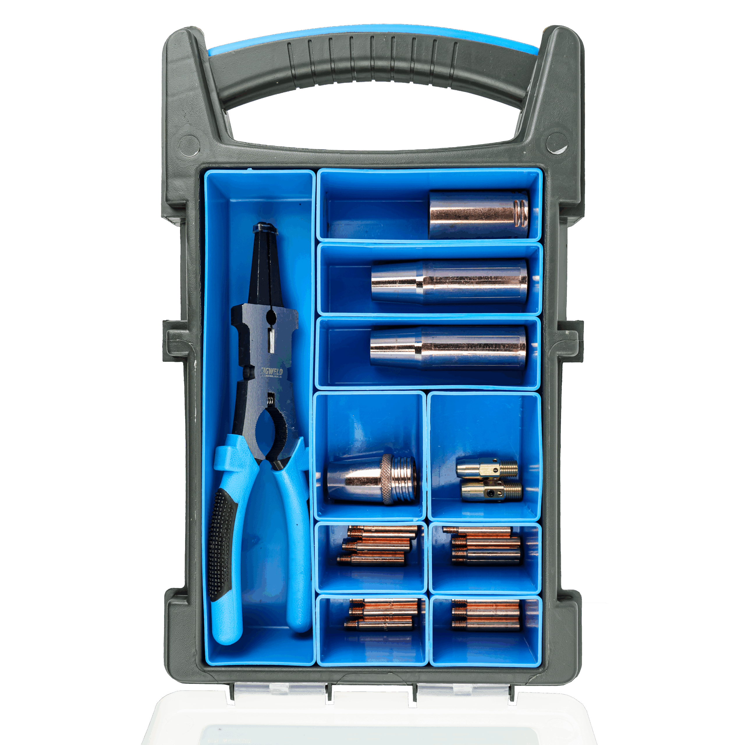 Cigweld MIG Front End Tweco #4 Consumables Kit - 27 Piece Kit — image 12