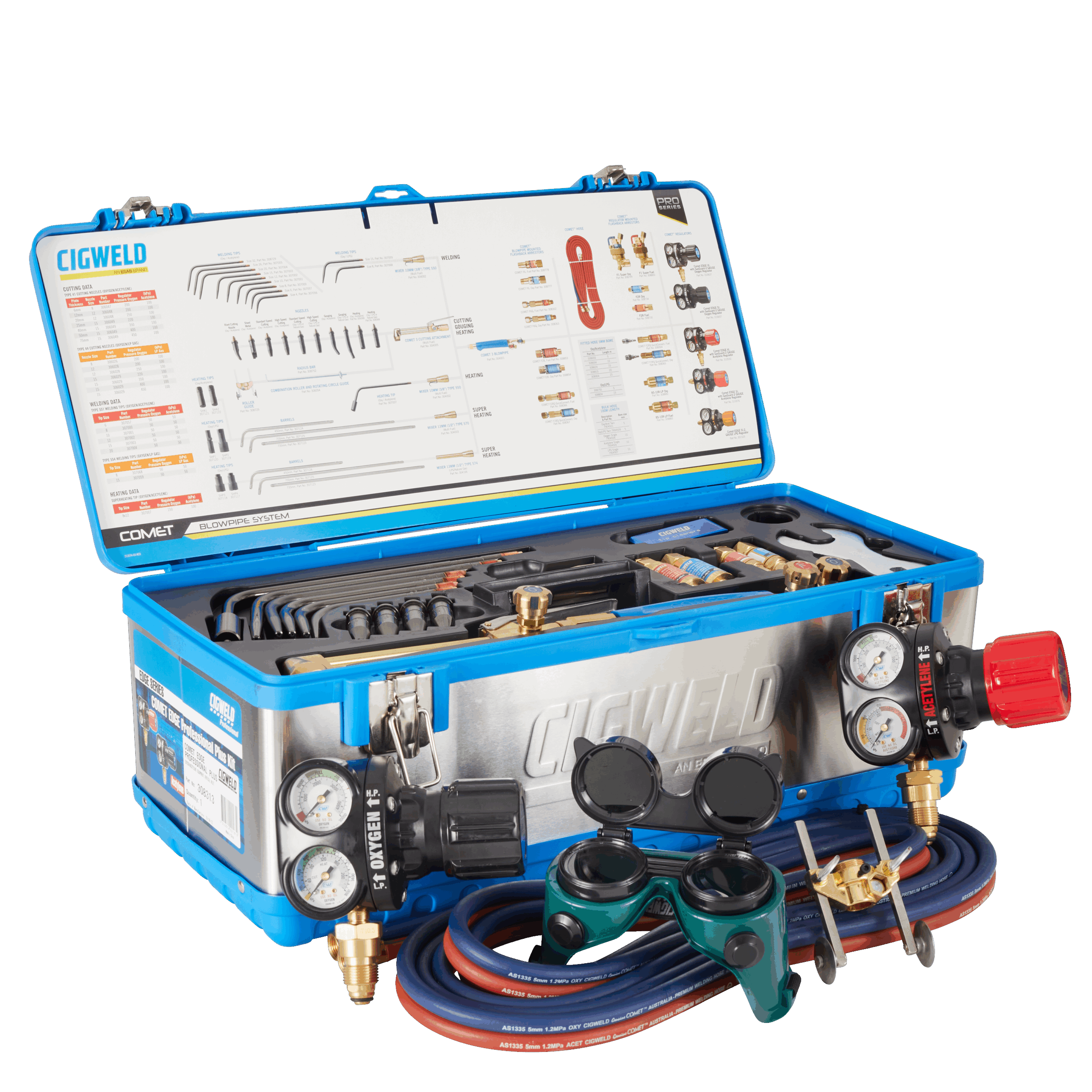 Cigweld COMET EDGE Professional Plus Kit Oxygen/Acetylene