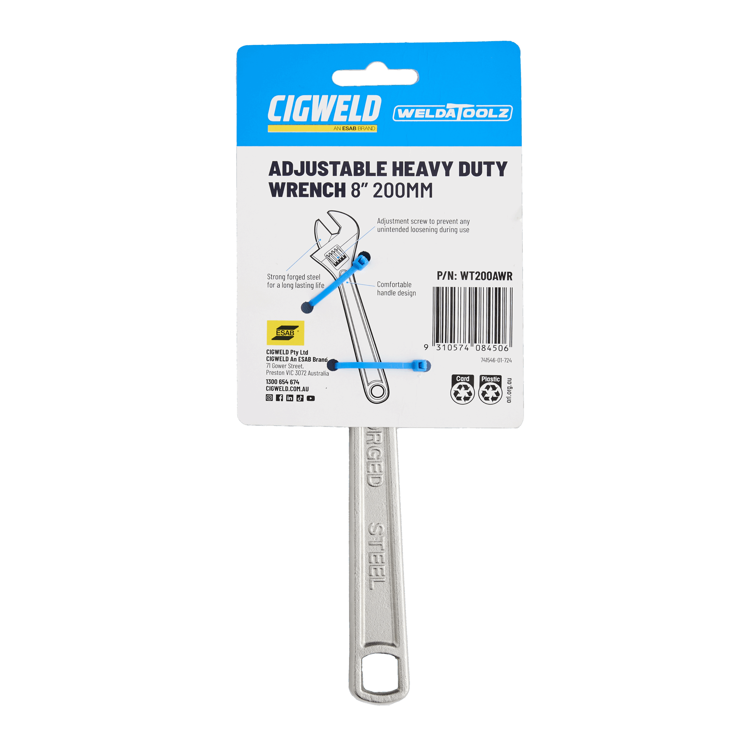 Cigweld Heavy Duty Adjustable Wrenches - 200mm (8 inch) — image 8