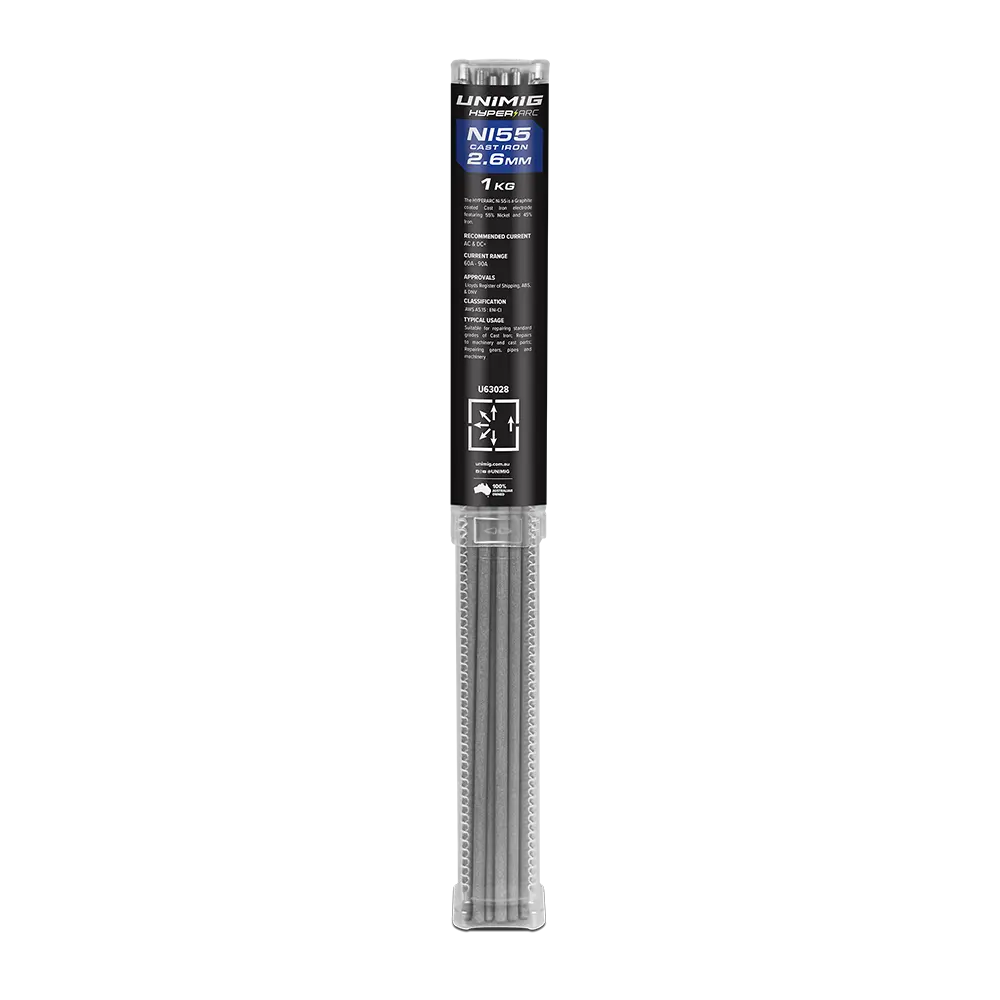 UNIMIG Hyperarc Ni 55 Cast Iron Electrodes | Electroweld