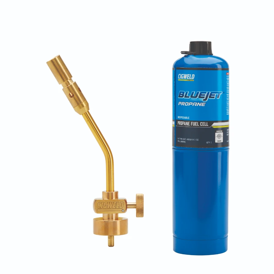 Cigweld JET411 Pencil Flame Torch & Propane Fuel Cell Combo