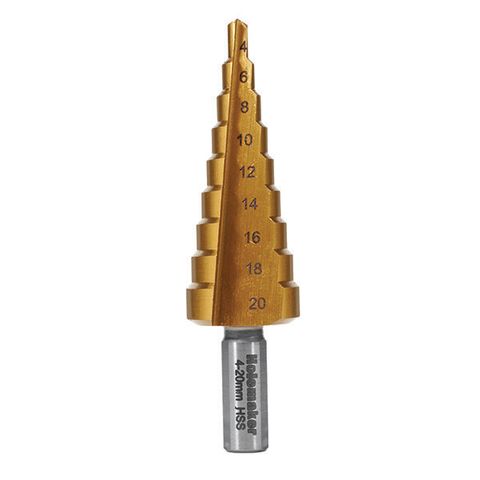 HOLEMAKER STEP DRILL STRAIGHT FLUTE 4-20MM