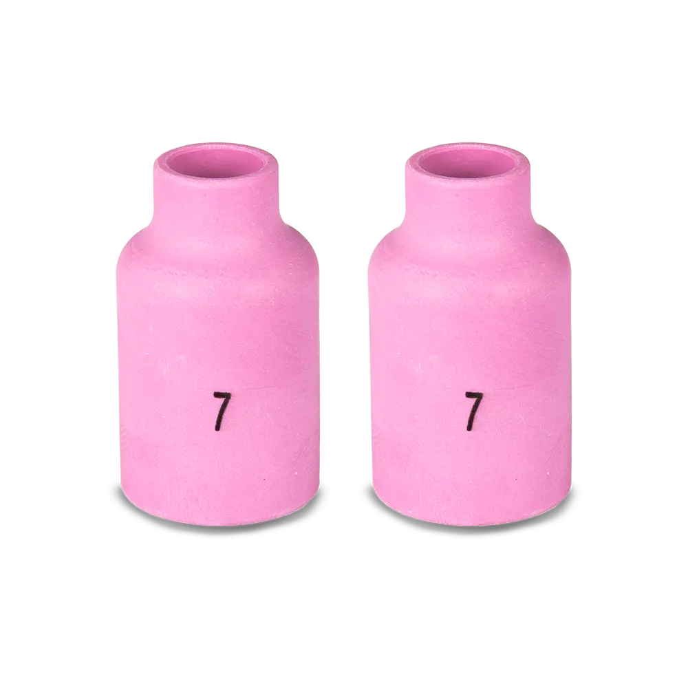 UNIMIG Gas Lens Ceramic Cup Suits 17/18/26 Size 7 2-Pack