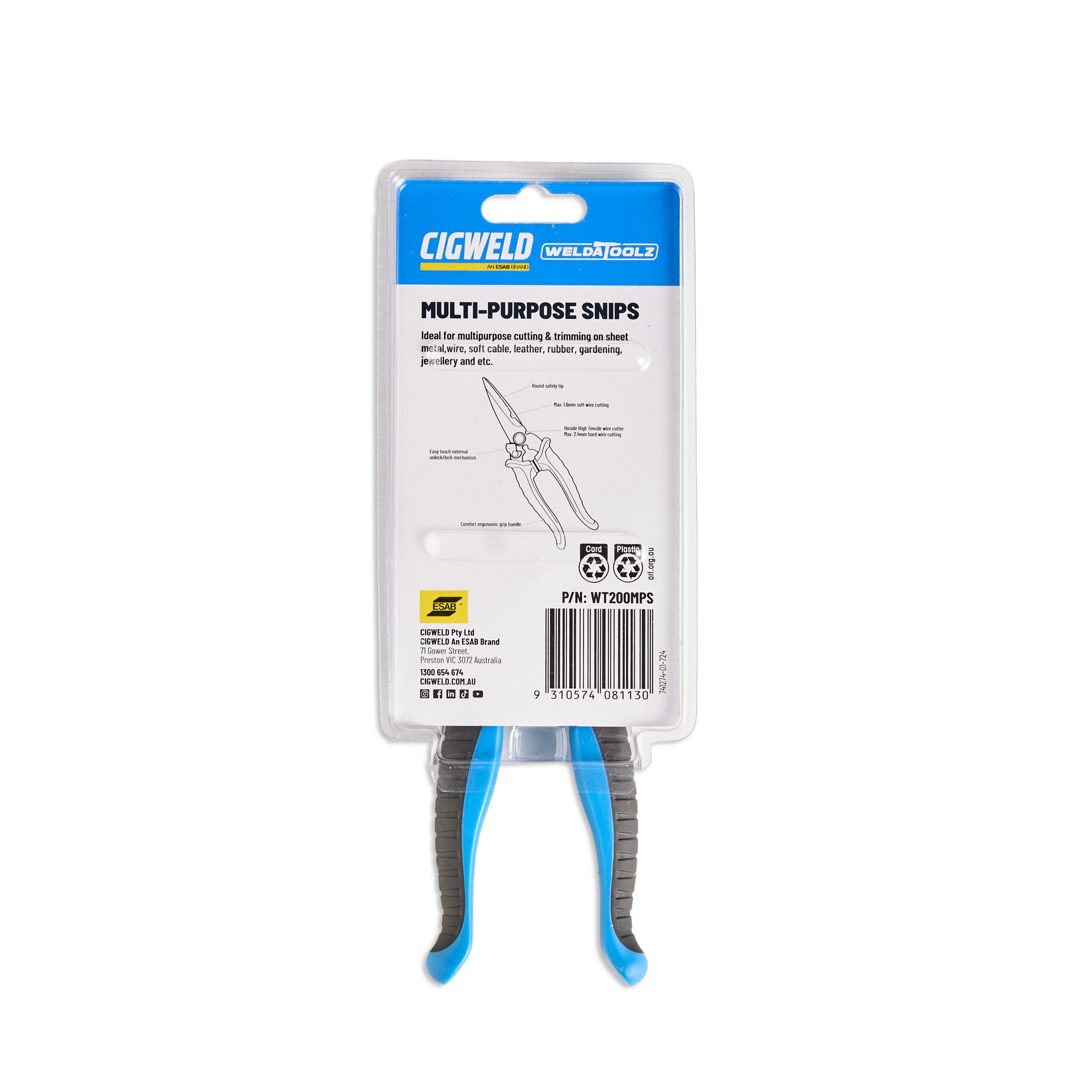 Cigweld Multi-Purpose Snips WT200MPS | Electroweld — image 8