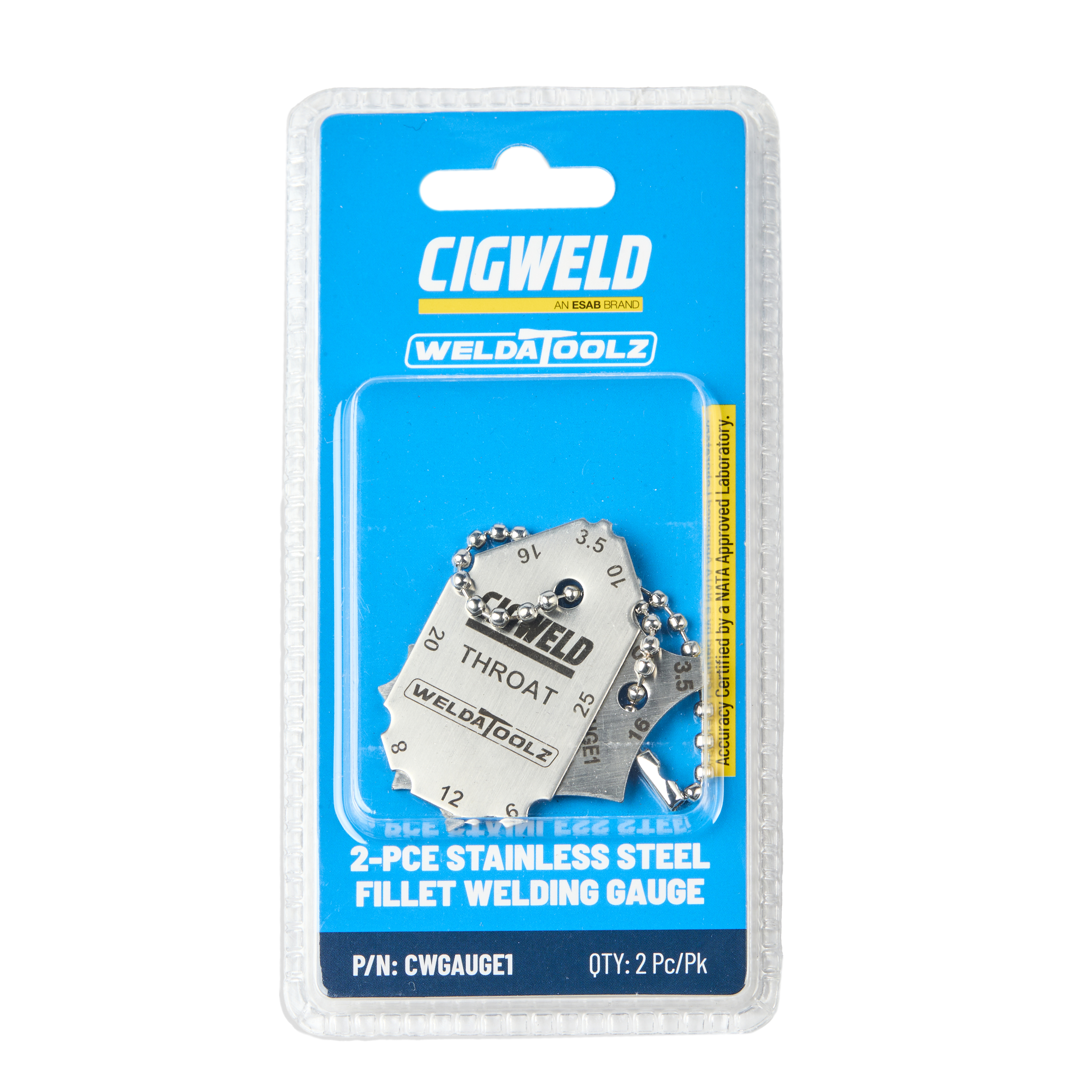 Cigweld 2-PCE Stainless Steel Fillet Welding Gauge CWGAUGE1 — image 4