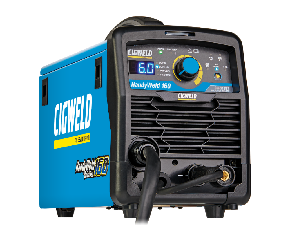 Cigweld HANDYWELD MIG 160 - Stick, MIG Gas & Gasless w/ Plate — image 6