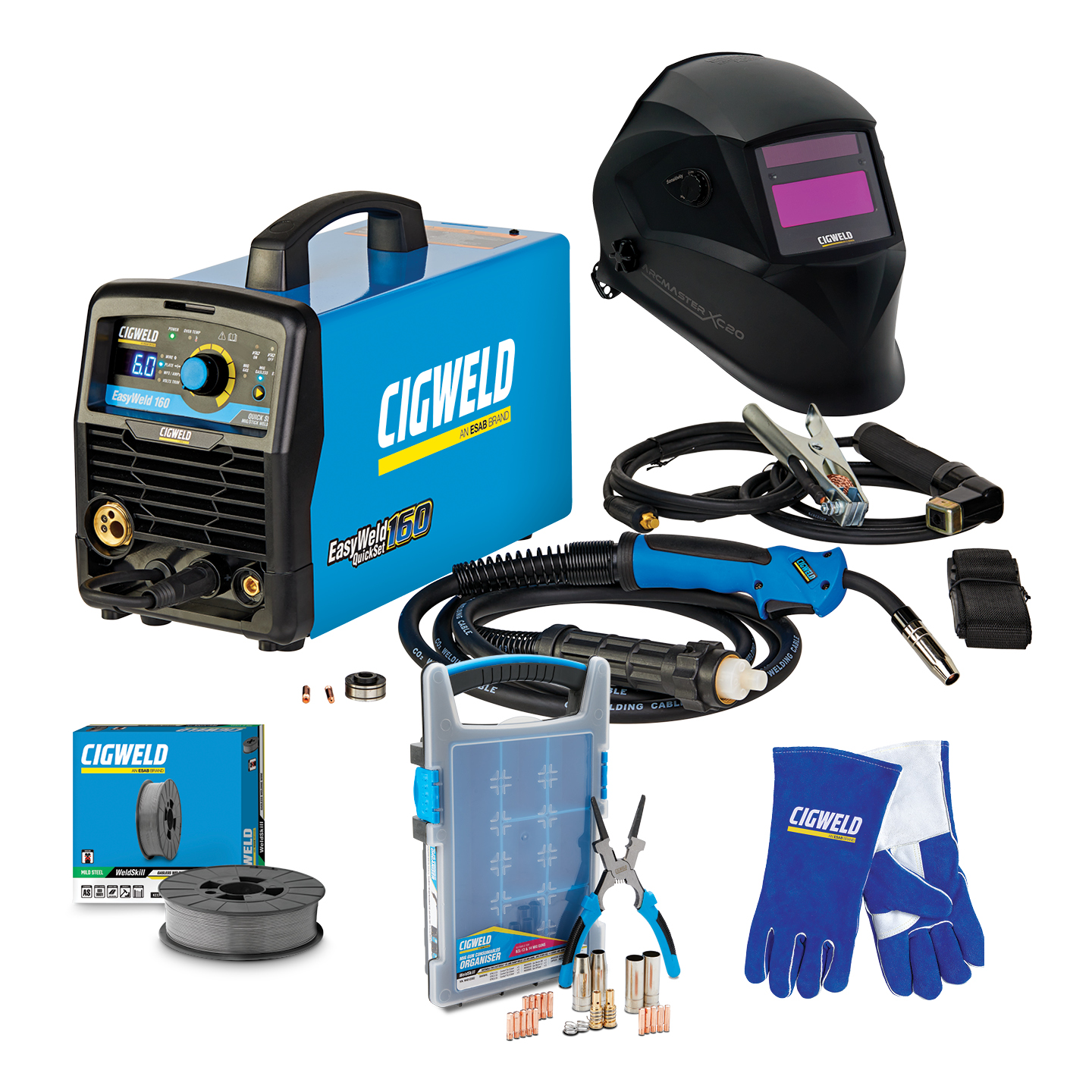 Cigweld EASYWELD MIG 160 POWER PACK PPE160A21 | Electroweld