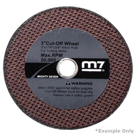 M7 CUT OFF WHEEL, 100 X 1.6 X 9.53MM TO SUIT QC234
