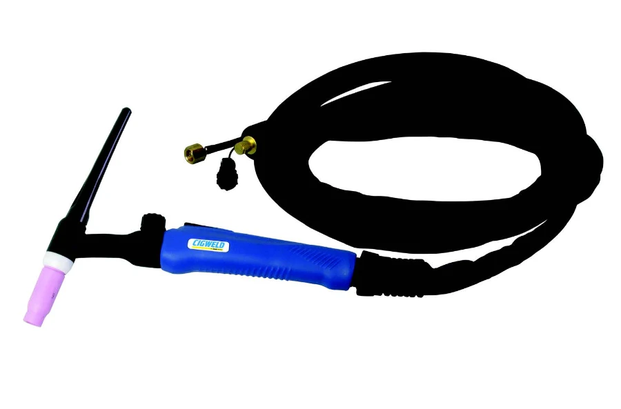 Cigweld TIG Torch 26FV, 4m lead - Flex Head - Gas Valve -