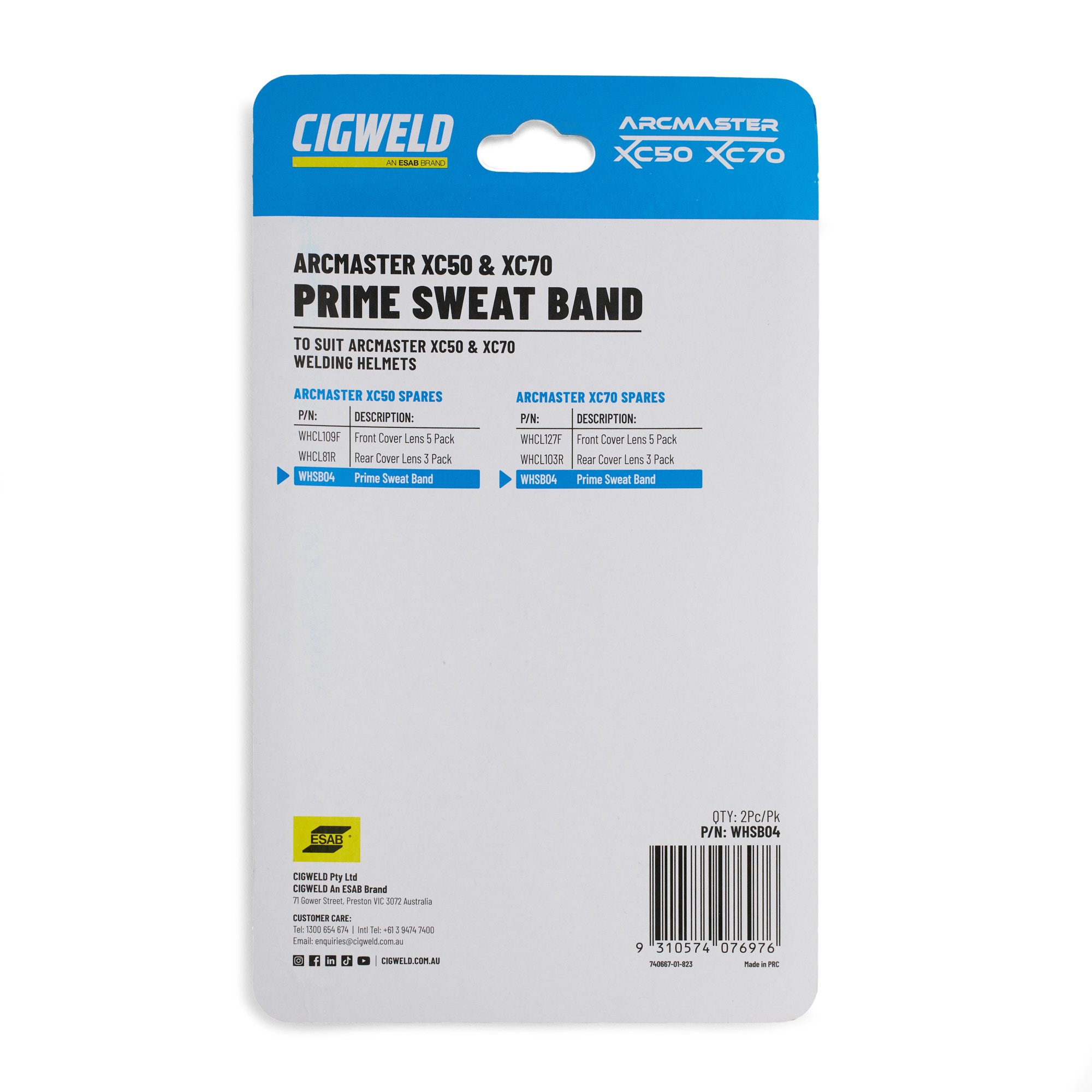 Cigweld Arcmaster Sweatband 2Pc/Pk WHSB04 | Electroweld — image 4