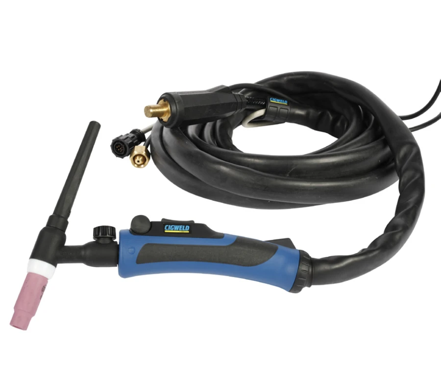 Cigweld TIG Torch 17V, 4m lead - Gas Valve - Remote Control -