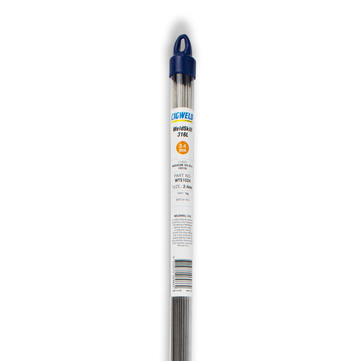Cigweld Weldskill 316L (ER316L) TIG Rods - 2.4mm WTS1024 — image 2