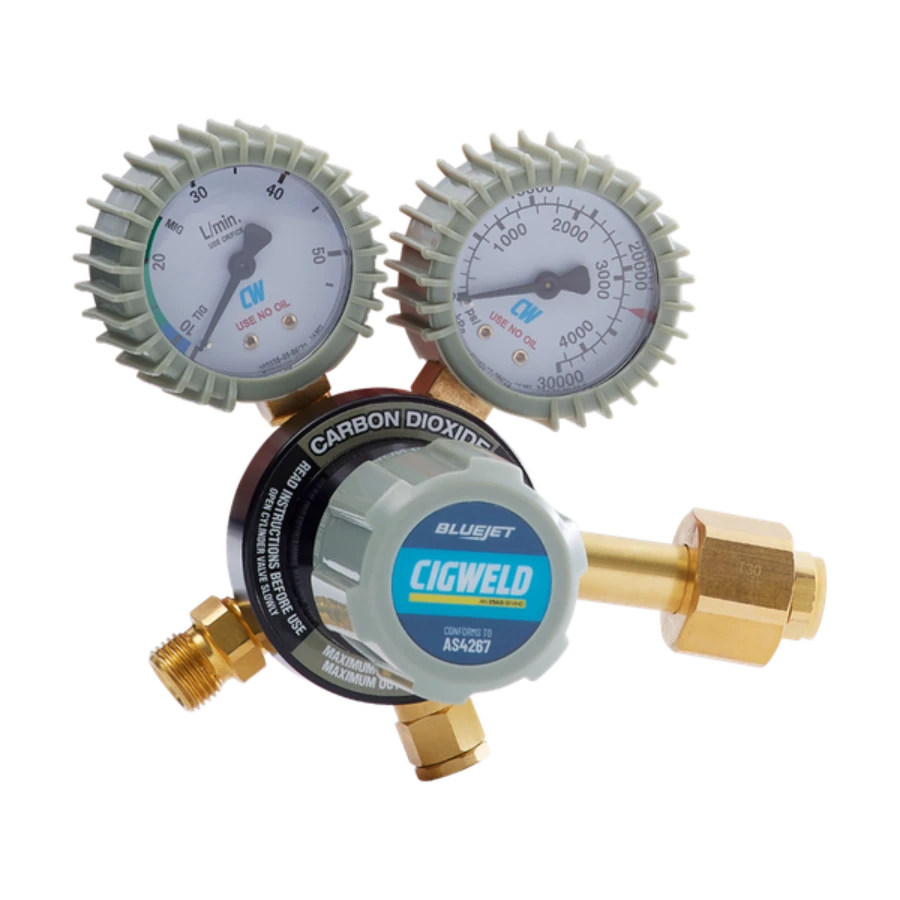 Cigweld BlueJet CO2 Side Inlet Regulator 20LPM 201008 — image 4
