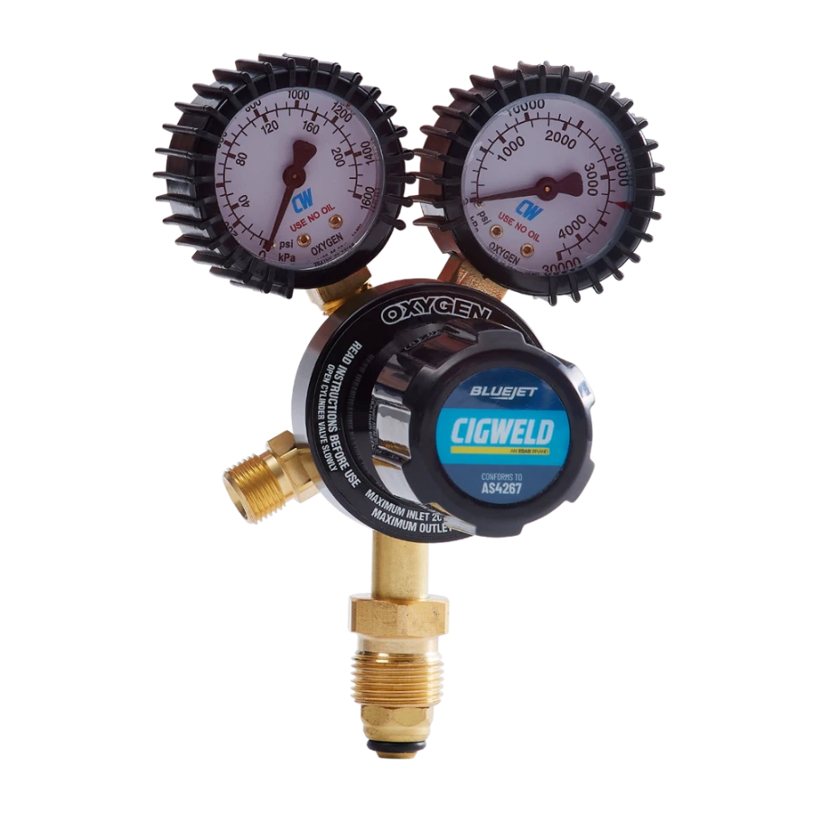 Cigweld BlueJet Oxygen Vertical Inlet Regulator 1000kPA 210222 — image 4