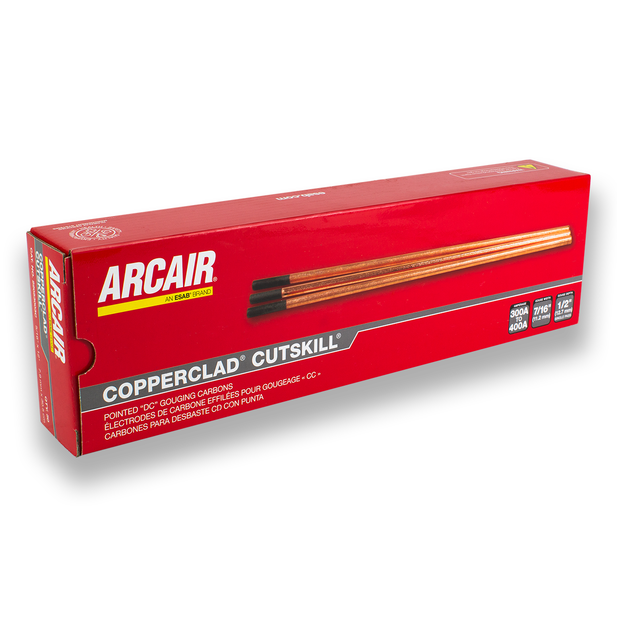 Cigweld Cutskill Gouging Carbon DC Pointed - 6.5mm, 50 Rods — image 6