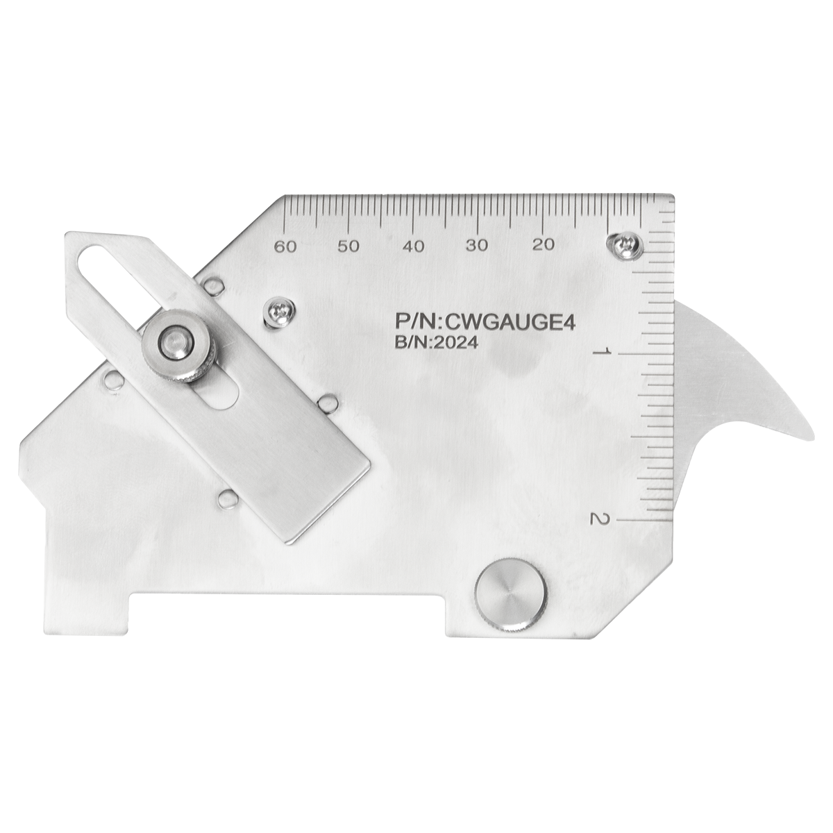 Cigweld Half Moon Stainless Steel Welding Gauge (Cam Style) — image 4
