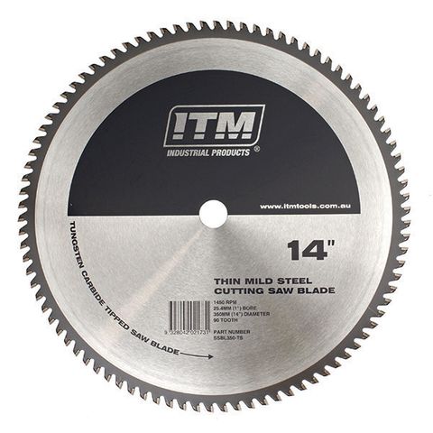 ITM 350MM TCT THIN STEEL CUTTING BLADE, 90T