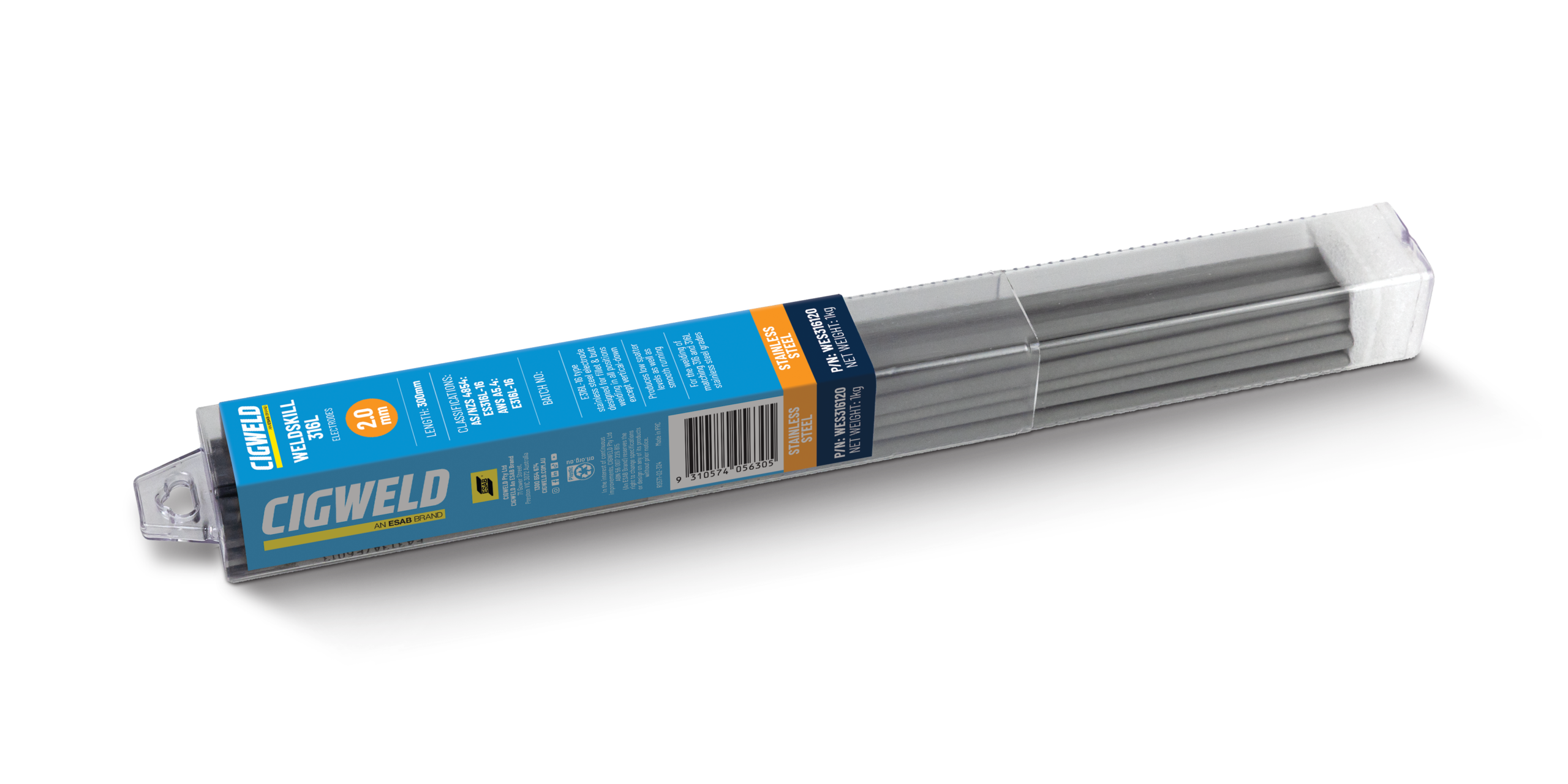 Cigweld WeldSkill 316L (E316L-16) - Electrodes - 3.2mm, 1.0kg